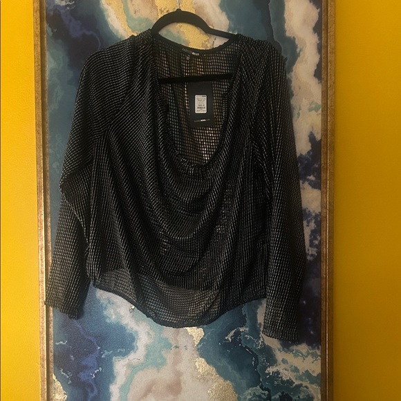 Fashion Nova Black Mesh Swim Coverup - Picture 13 of 15